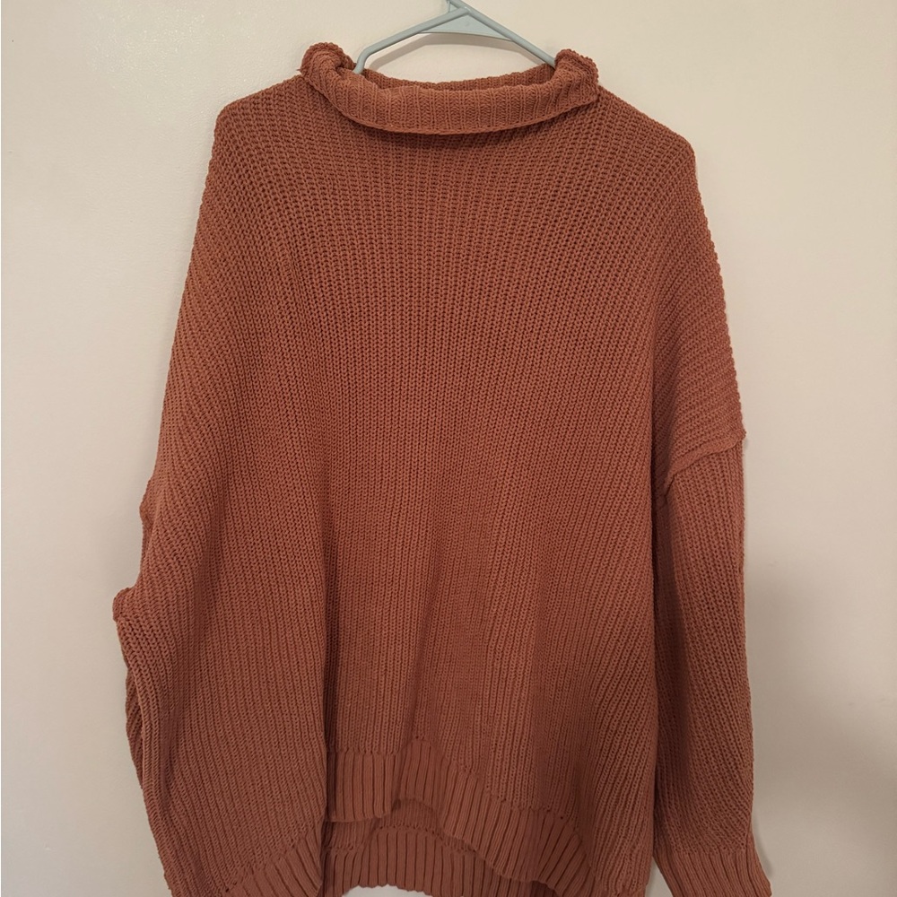 Aerie Warm Cinnamon Turtleneck Sweater